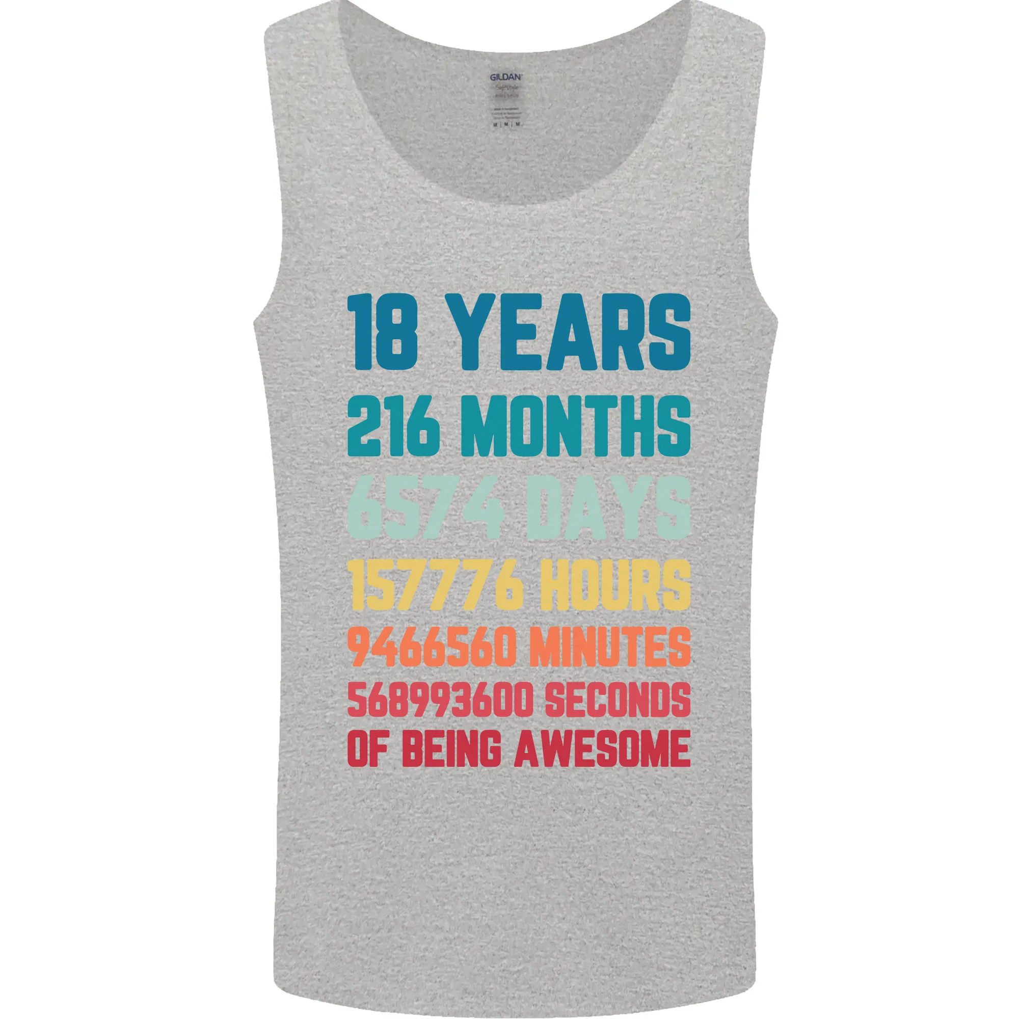 18th Birthday 18 Year Old Mens Vest Tank Top