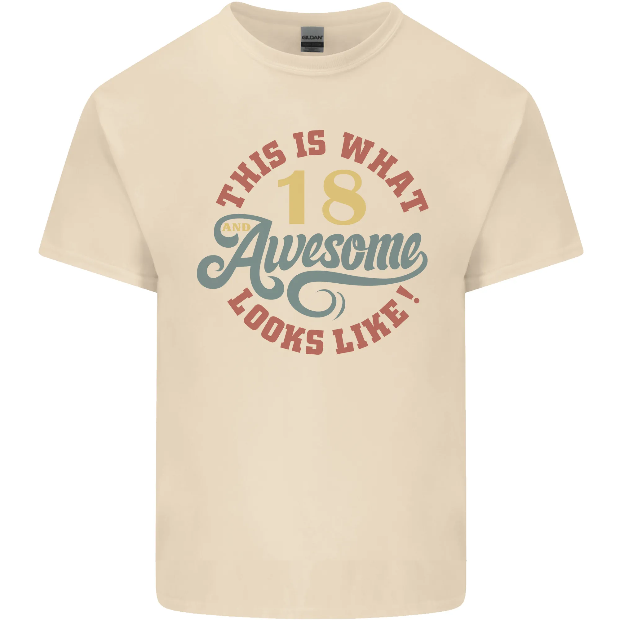 18th Birthday 80 Year Old Awesome Looks Like Mens Light Cotton T-Shirt
