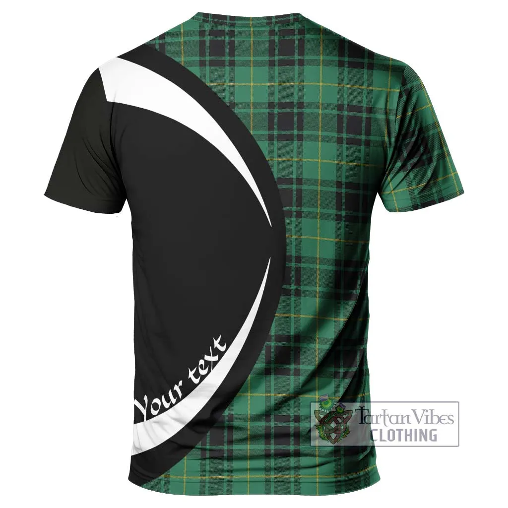 Arthur Ancient Tartan T-Shirt with Family Crest Circle Style