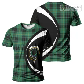 Arthur Ancient Tartan T-Shirt with Family Crest Circle Style