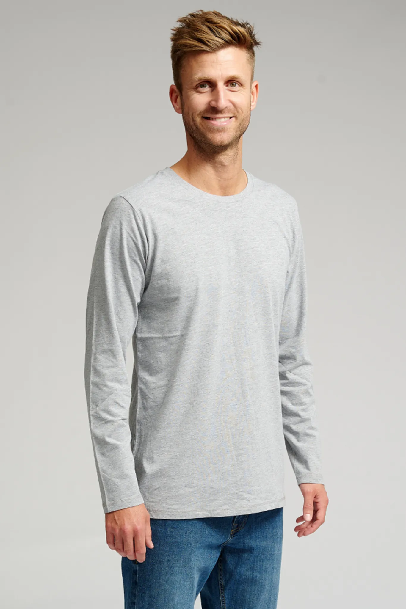 Basic Long-sleeved T-shirt - Grey