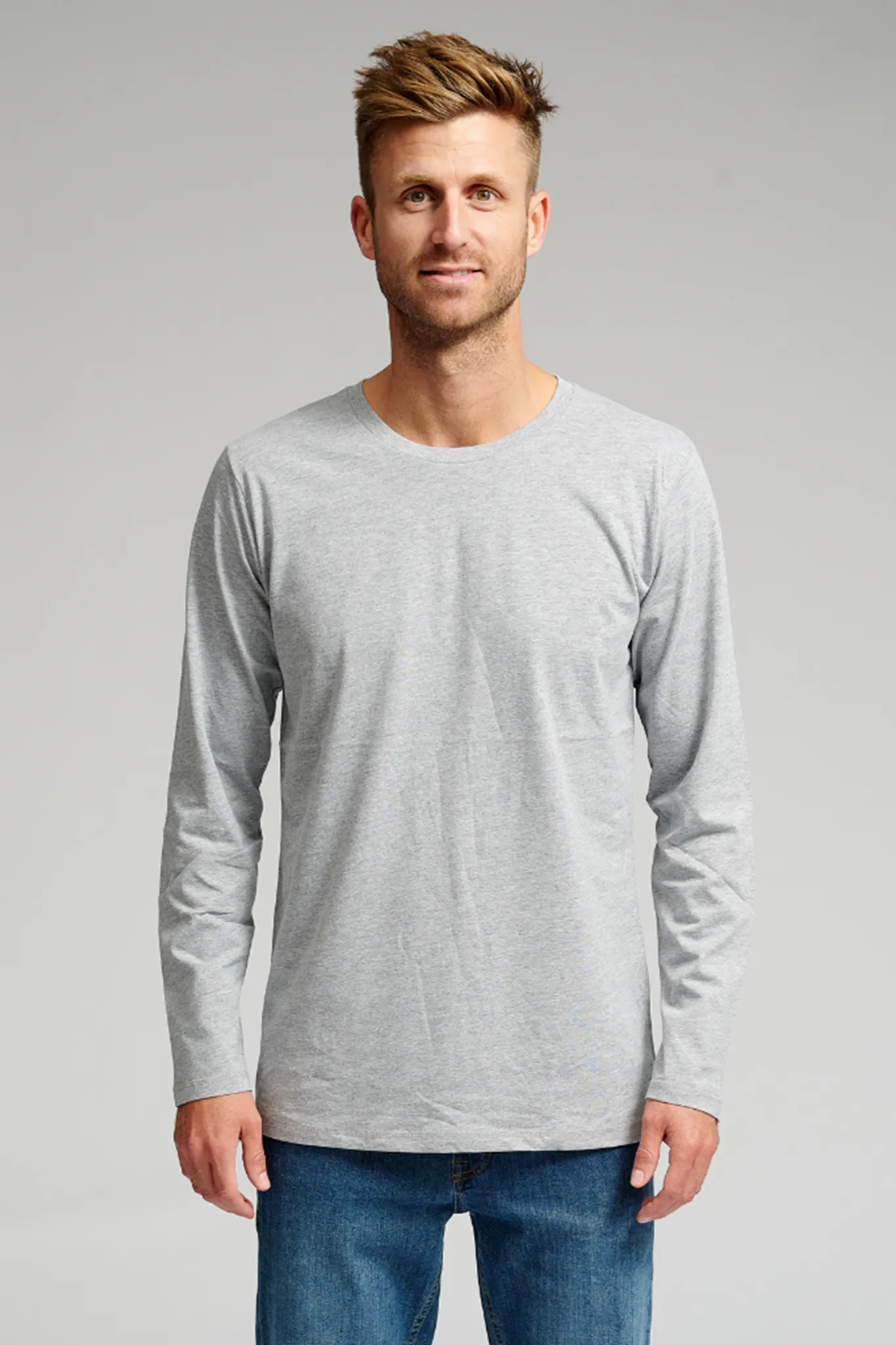Basic Long-sleeved T-shirt - Grey