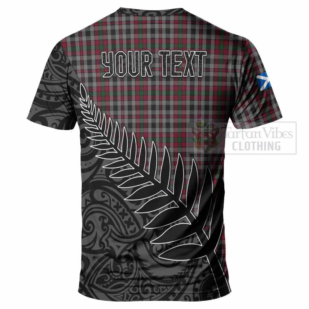 Borthwick Crest Tartan T-Shirt with New Zealand Silver Fern Half Style