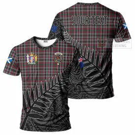 Borthwick Crest Tartan T-Shirt with New Zealand Silver Fern Half Style