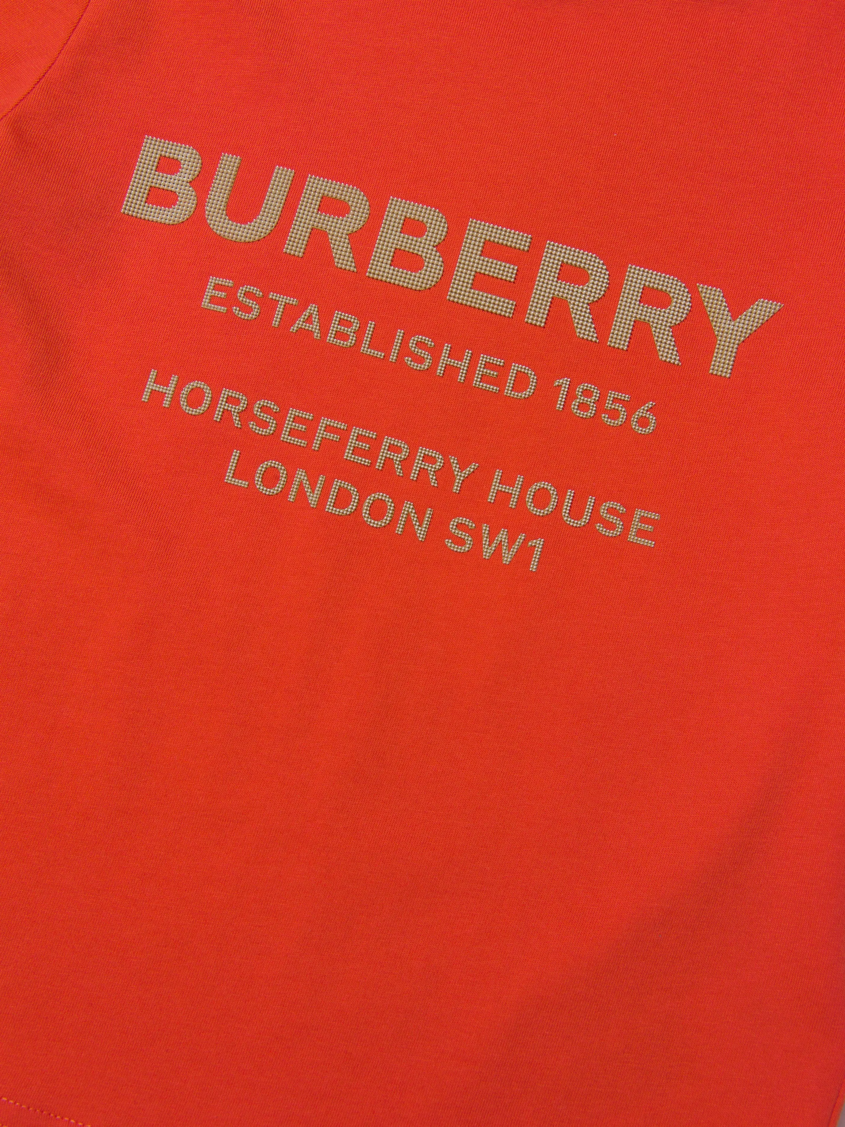 Burberry Girls Cotton Jersey Logo T-Shirt