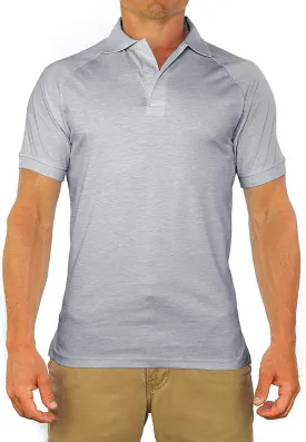 CC Perfect Slim Fit Polo Shirts for Men   Stretch | Breathable Sweat Wicking Short Sleeve Fitted Collared Mens Polo T Shirt