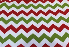 Festive Chevron - Brushed Cotton Fabric