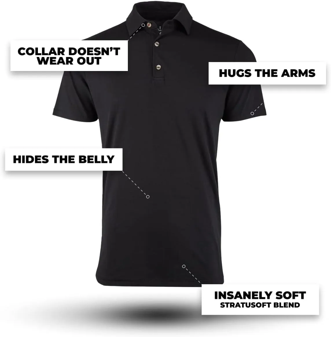 Fresh Clean Threads Mens Polo Shirts - Pre Shrunk Soft Fitted Premium Classic Shirt - Men's Polos Cotton Poly T-Shirt Blend