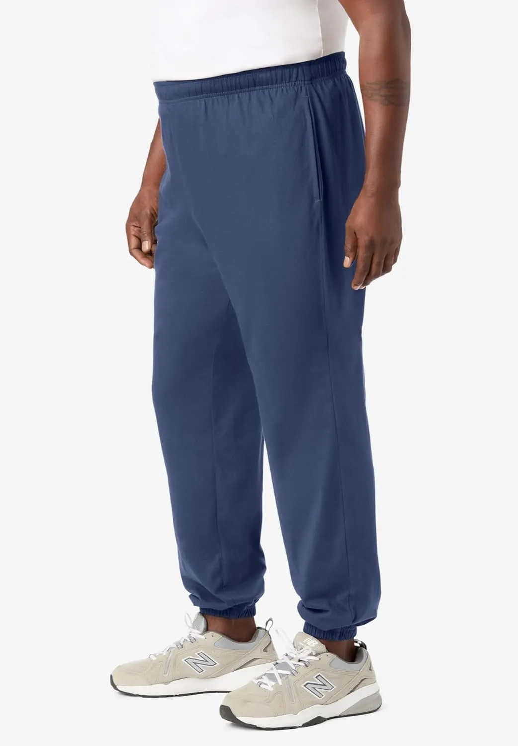 KingSize Men's Big & Tall Lightweight Elastic Cuff Sweatpants