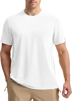 Rdruko Mens Athletic Shirts Dry Fit Short Sleeve Moisture Wicking Workout Shirts Breathable Cool Running Gym T-Shirt