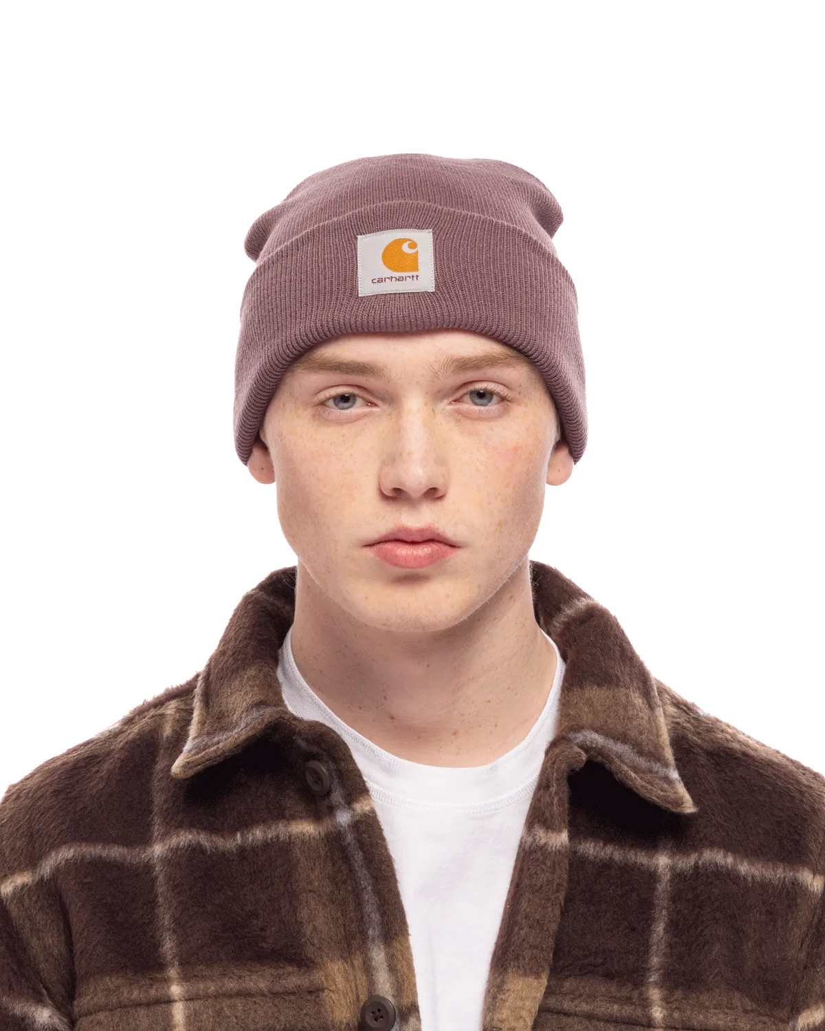 Short Watch Hat Misty Thistle
