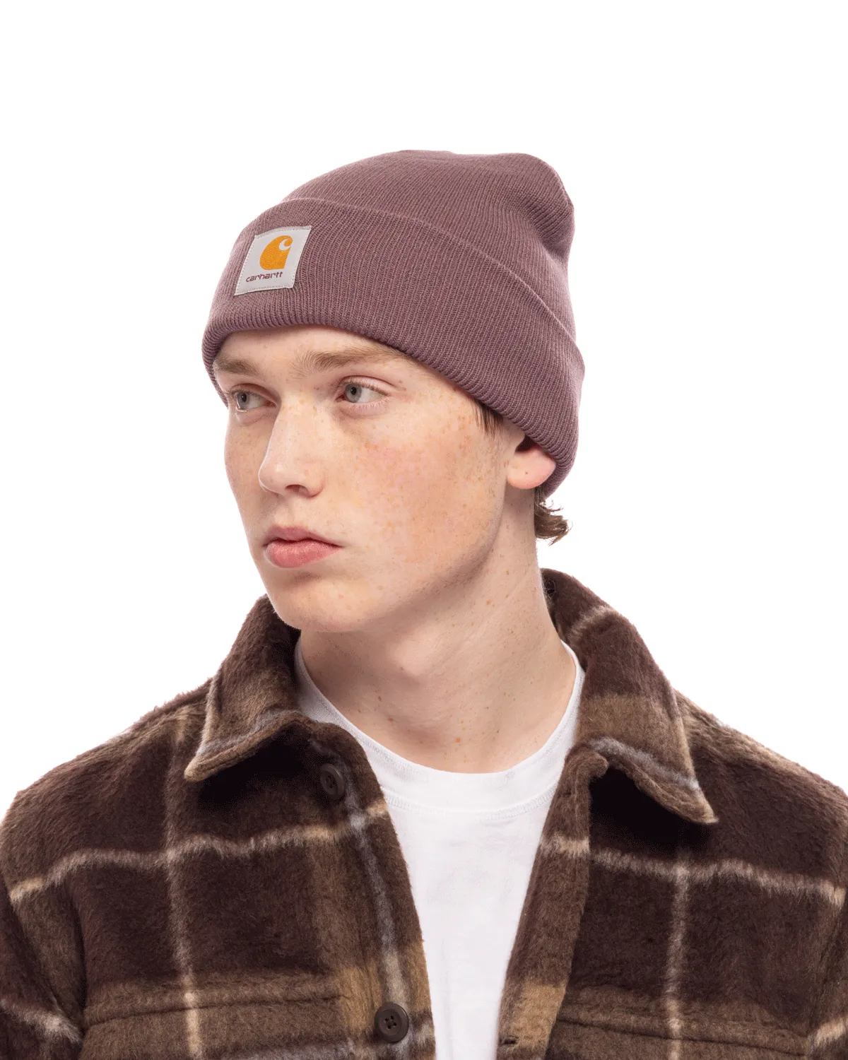 Short Watch Hat Misty Thistle