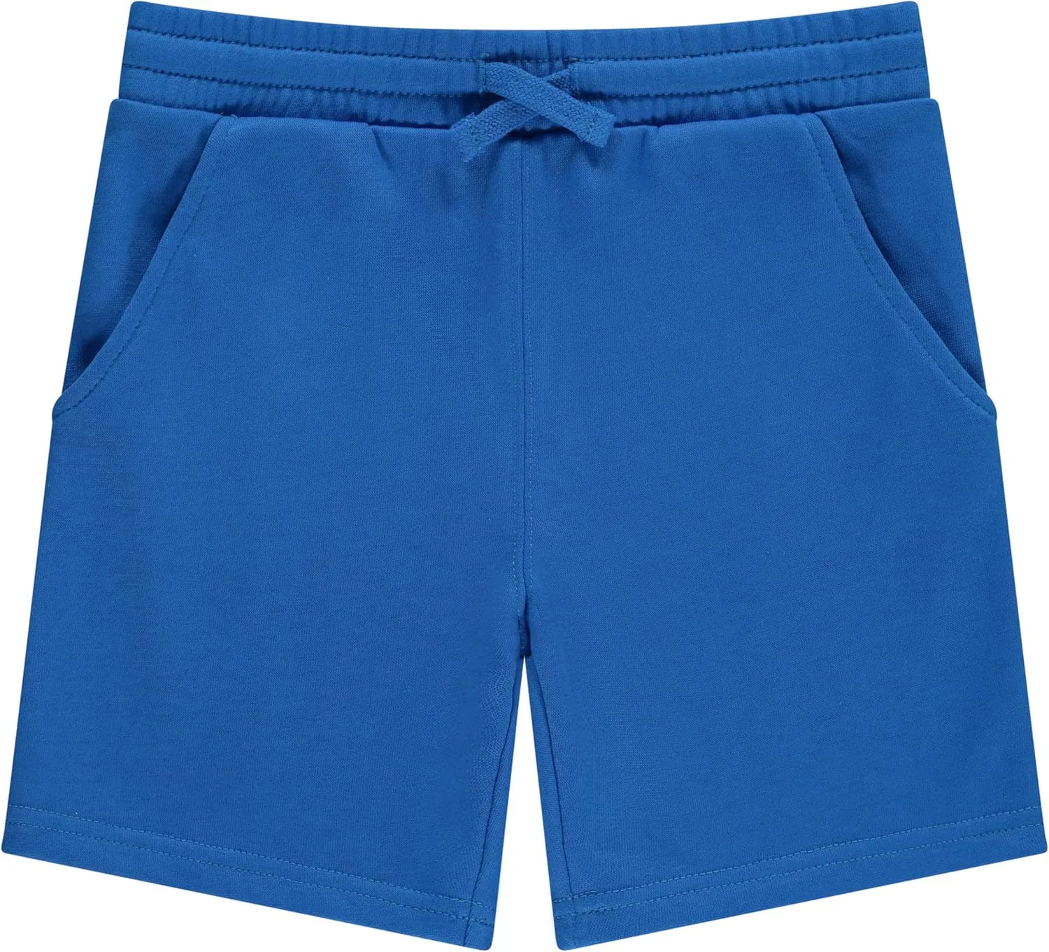 STITCH & STONE Boys 4-Pack French Terry Shorts  Soft & Breathable Cotton Lounge Shorts with Elastic Waist & Drawstring