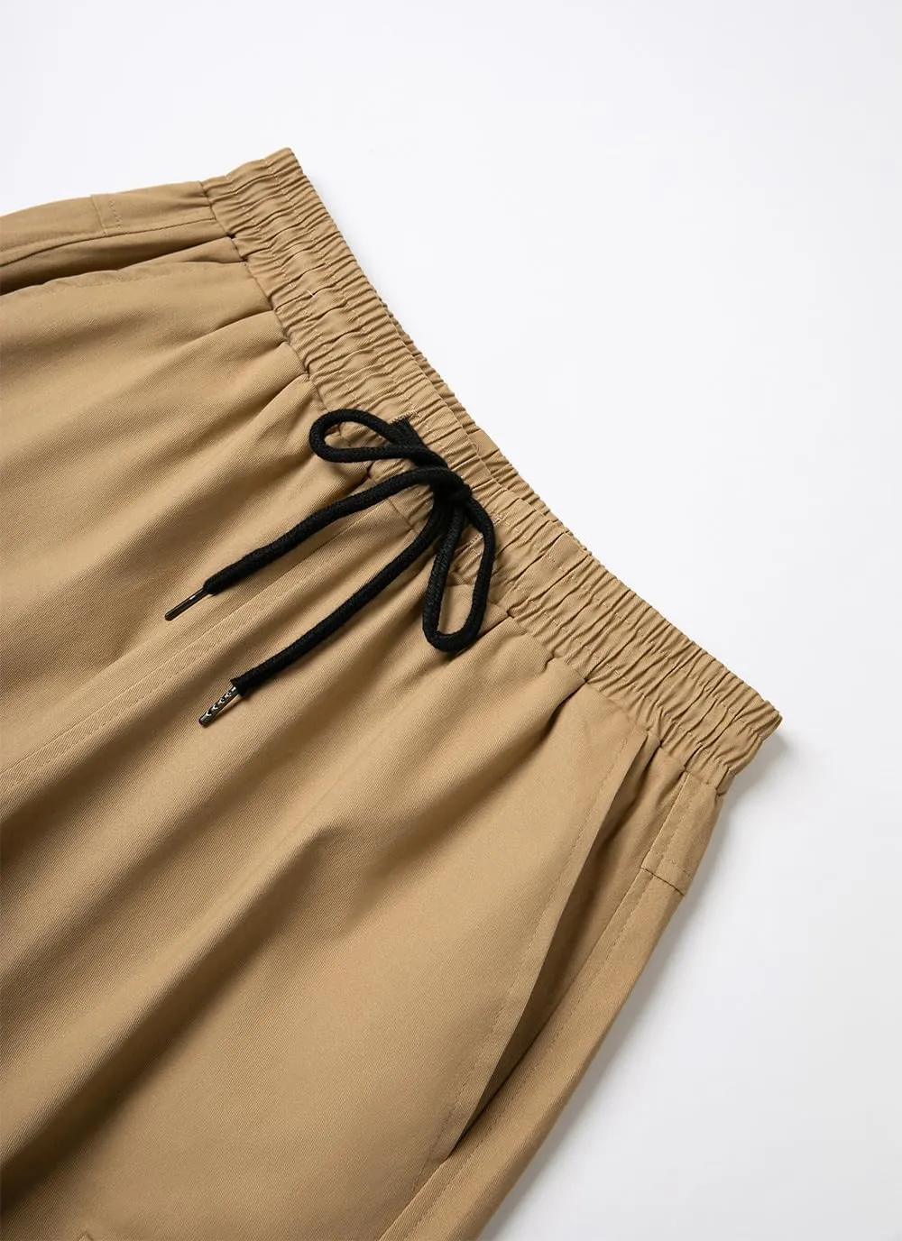 THWEI Cargo Pants for Men Casual Cotton Drawstring Lightweight Relaxed Fit Work Pants Multi Pockets