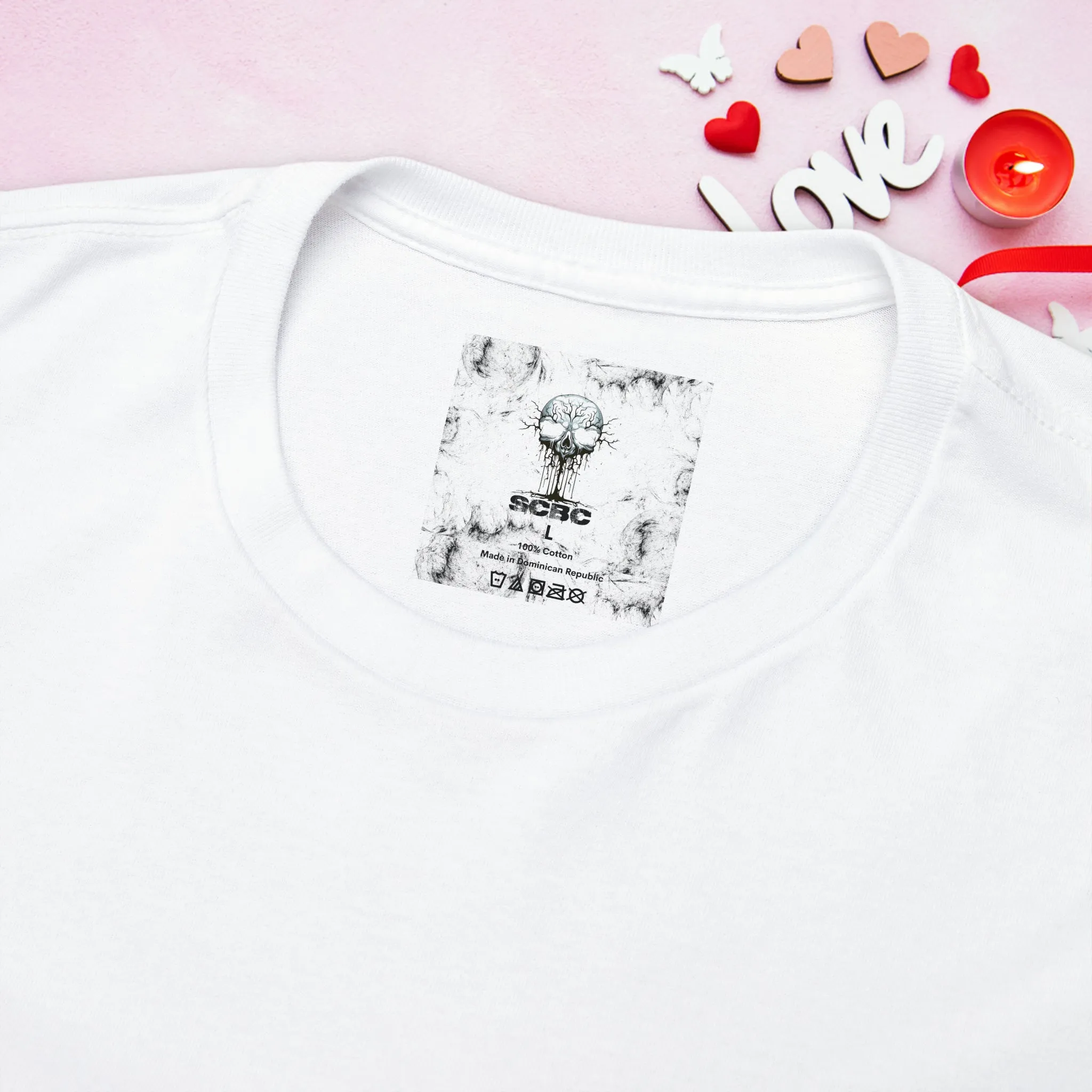 Unisex "Smiling Heart"  SCBC Cotton Tee. Graphic T-Shirt, T-Shirt, Unique, Original Brand, Valentines Day, Heart, Valentines Day Gift