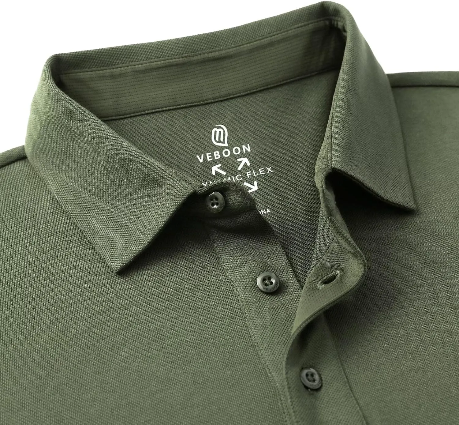 VEBOON Polo Shirts for Men Short Sleeve Cotton Blend Athletic Performance Classic Regular Fit Golf Shirts