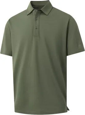 VEBOON Polo Shirts for Men Short Sleeve Cotton Blend Athletic Performance Classic Regular Fit Golf Shirts