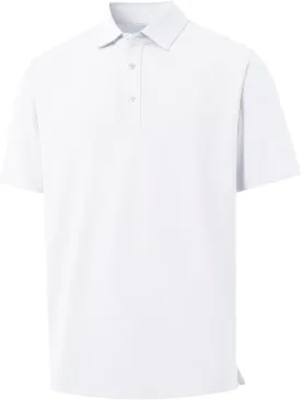 VEBOON Polo Shirts for Men Short Sleeve Cotton Blend Athletic Performance Classic Regular Fit Golf Shirts
