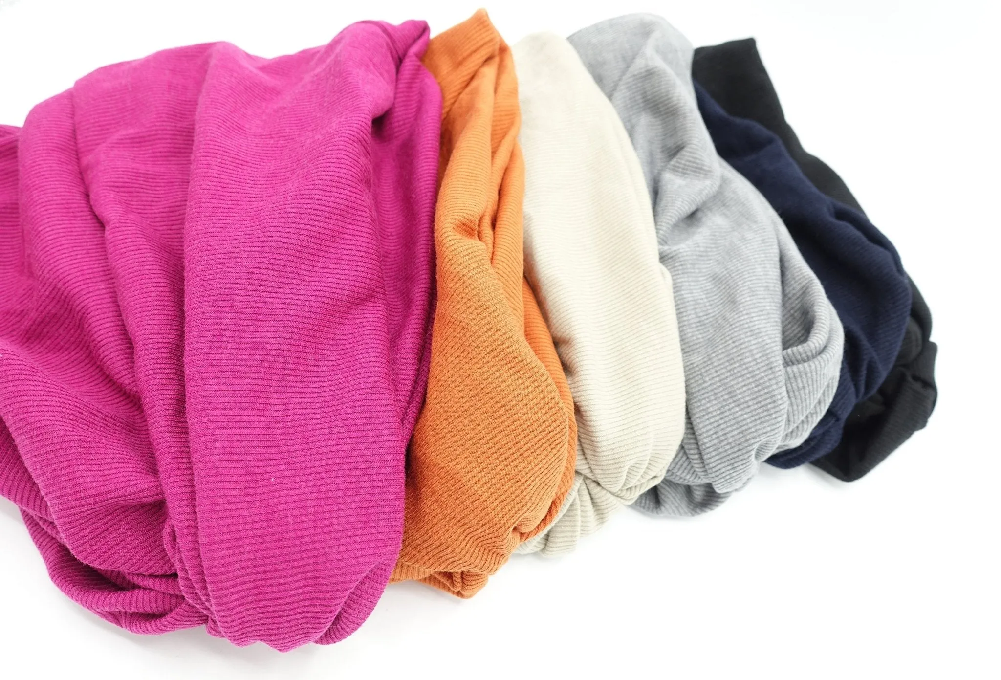 wide turban headband front twist headwrap ridged span fabric hair accessory for women