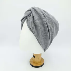 wide turban headband front twist headwrap ridged span fabric hair accessory for women