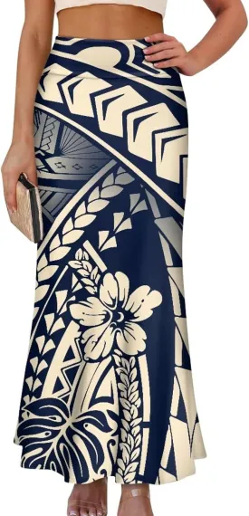 Womens Bohemian Skirts High Waist Skirt with Zipper Lightweight Soft Long Maxi Skirts Summer Fashion