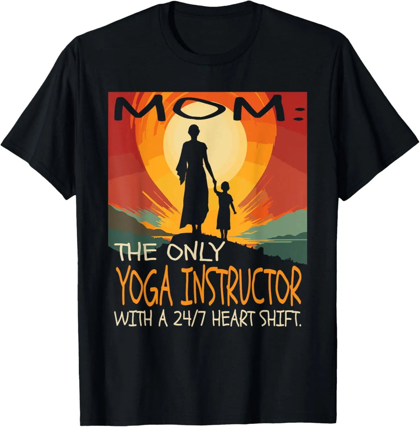 Yoga Instructor Job & Mother's Day Themed Cute Design T-Shirt
