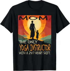 Yoga Instructor Job & Mother's Day Themed Cute Design T-Shirt